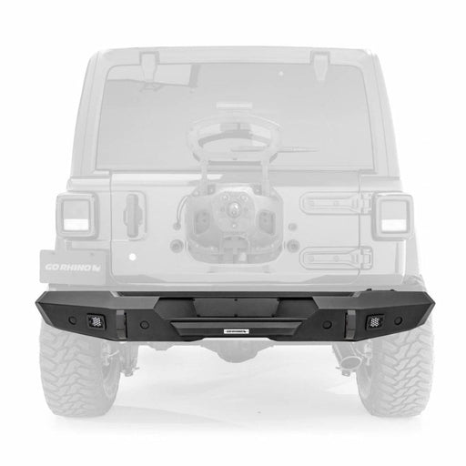 Go Rhino Trailline Straight Rear Bumper Replacement for Jeep Wrangler JL | 272115T - Bullbar