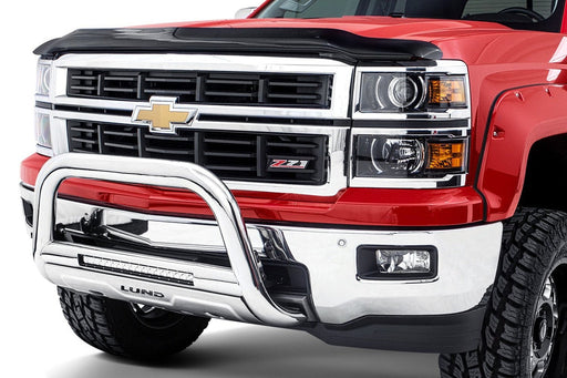Lund Nudge Bull Bar with 20 LED Light for Silverado 1500 ZR1 (2019 - 2022) | Stainless Steel - Bullbar
