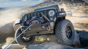 Warn VR Evo 10-S winch mounted on an off-road vehicle during a recovery