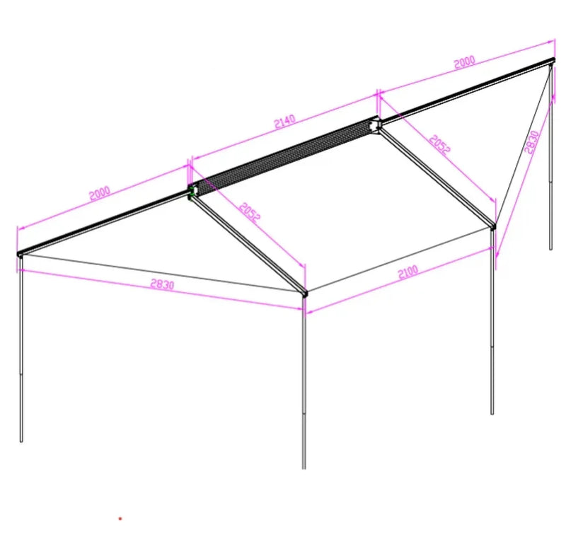 30 Second Awning 180 Degree Awning Wall Kit