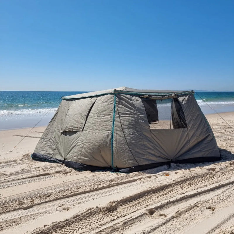 30 Second Wing Awning Wall - 2.7m / With Window - Awning Accessories