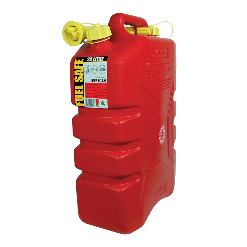 Fuel Safe Heavy Duty Professional 20L Plastic Jerry Can