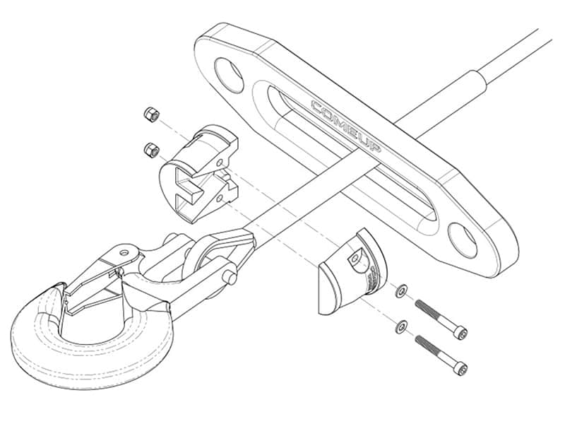COMEUP 10mm / 11 mm Winch Rope Stopper
