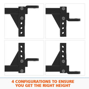 Adjustable Towbar Tow Bar Ball Mount 2 Hitch Towing Trailer 4WD Car by San Hima