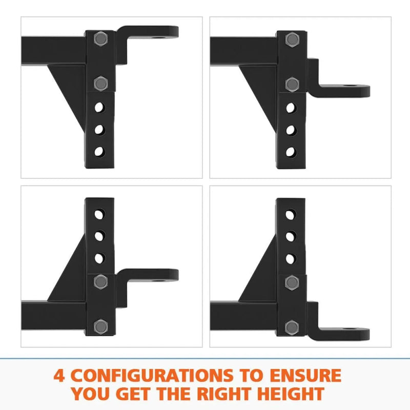 Adjustable Towbar Tow Bar Ball Mount 2 Hitch Towing Trailer 4WD Car by San Hima