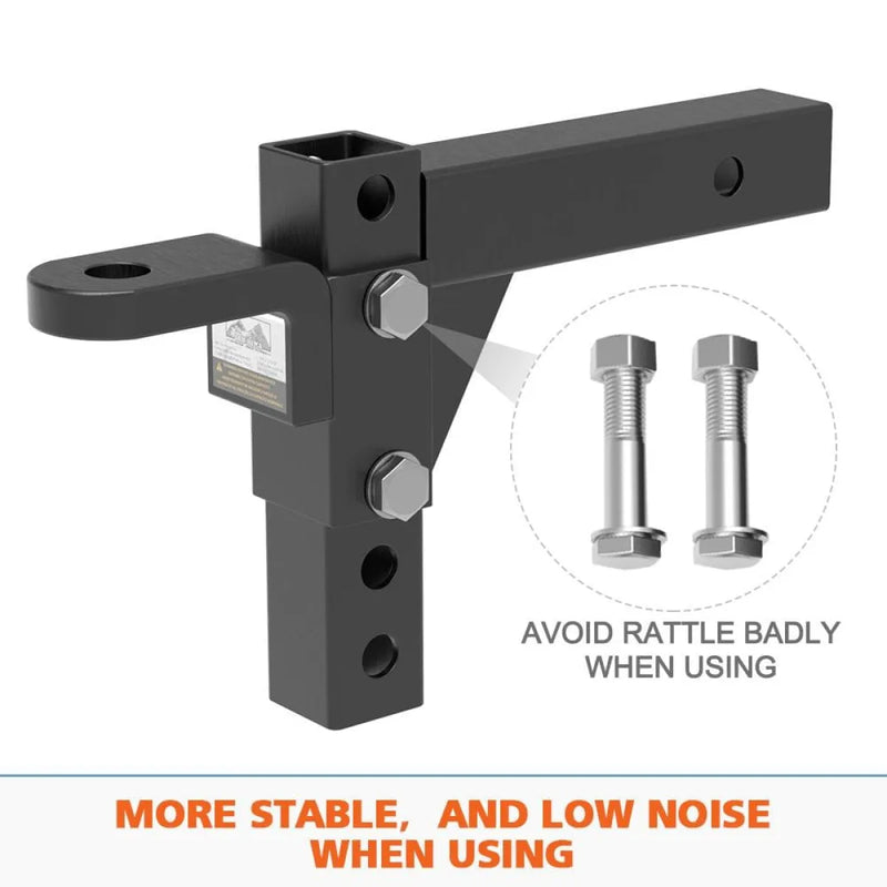 Adjustable Towbar Tow Bar Ball Mount 2 Hitch Towing Trailer 4WD Car by San Hima