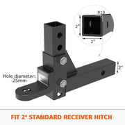 Adjustable Towbar Tow Bar Ball Mount 2 Hitch Towing Trailer 4WD Car by San Hima