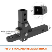 Adjustable Towbar Tow Bar Ball Mount 2 Hitch Towing Trailer 4WD Car by San Hima