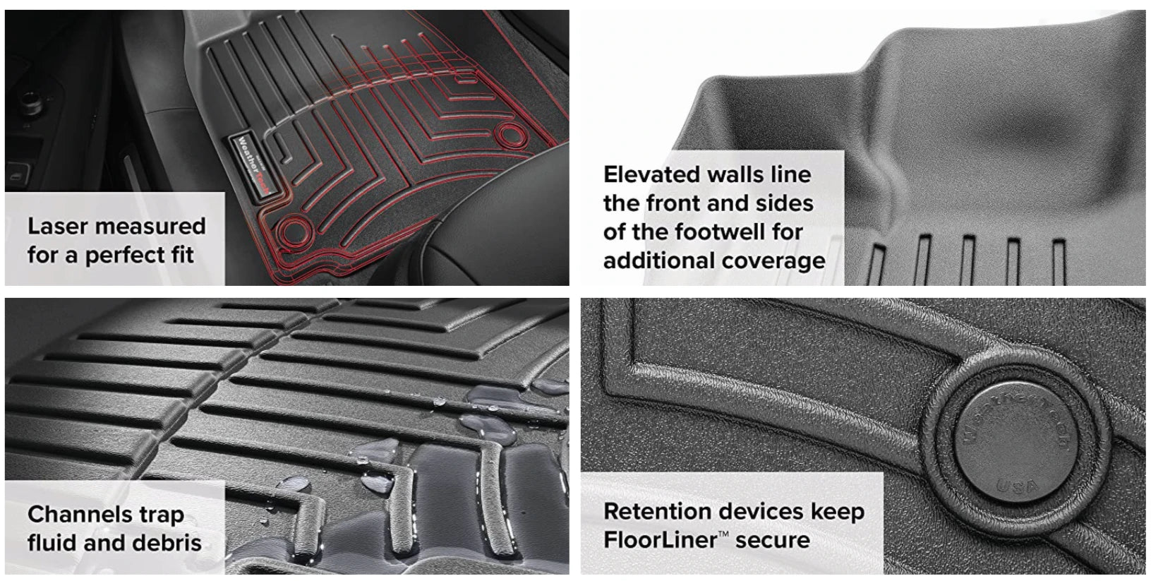 WeatherTech FloorLiner to suit Jeep Wrangler JL | 4 door | Front & Rear