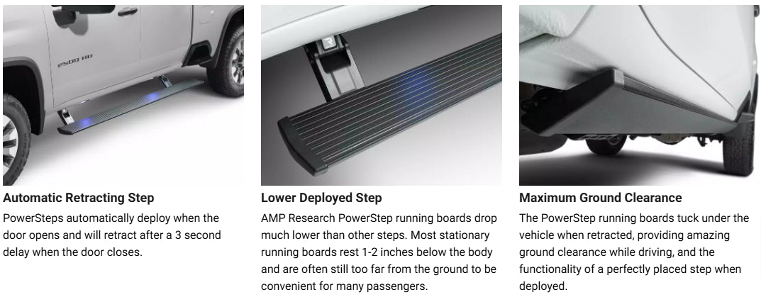 AMP Research PowerStep Electric Running Boards for Chevrolet Silverado 1500/2500 | 2022+