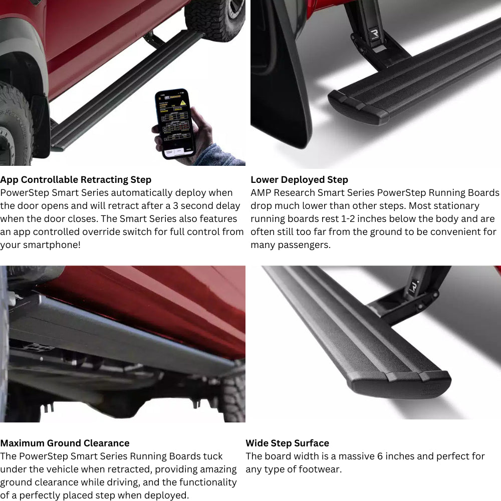 AMP Research PowerStep Smart Electric Running Boards for Chevrolet Silverado 1500/2500HD | 2022+