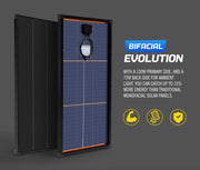 Atem Power 12v Shingled Mono Bifacial Solar Panel | 130W - Rooftop Solar Panel