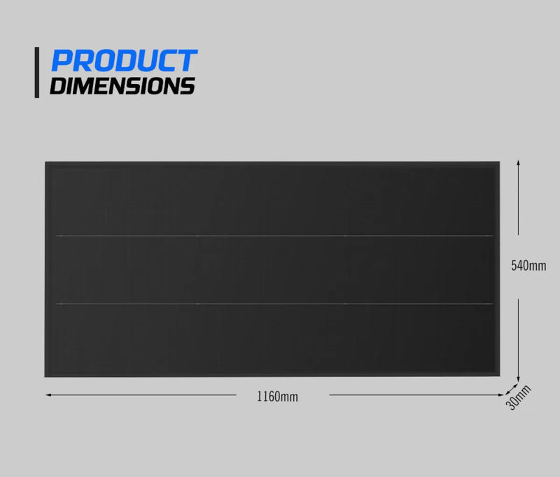 Atem Power 12v Shingled Mono Bifacial Solar Panel | 130W - Rooftop Solar Panel