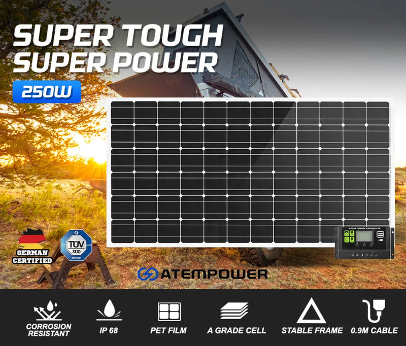 ATEM Power 250W Solar Panel Kit