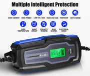 Smart Battery Charger 4A 6V/12V Automatic SLA AGM Car Truck Boat Motorcycle - Sunyee