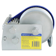 Atlantic Marine Trailer Winch with Atlantic Rope side view