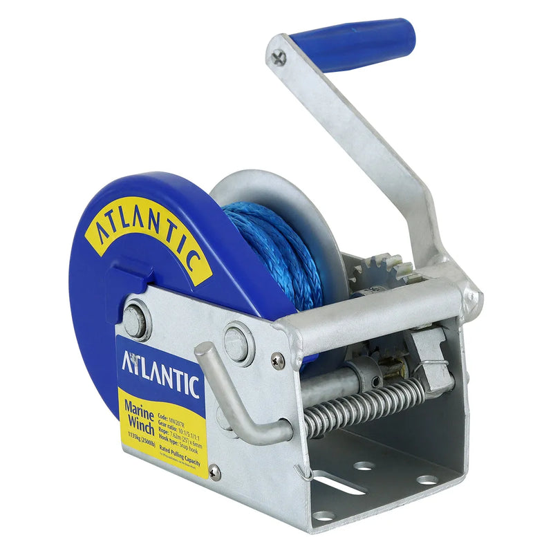 Atlantic Marine Trailer Winch with Atlantic Rope