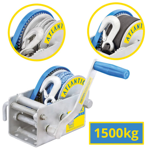 Atlantic Marine Trailer Winch HD 1500kg