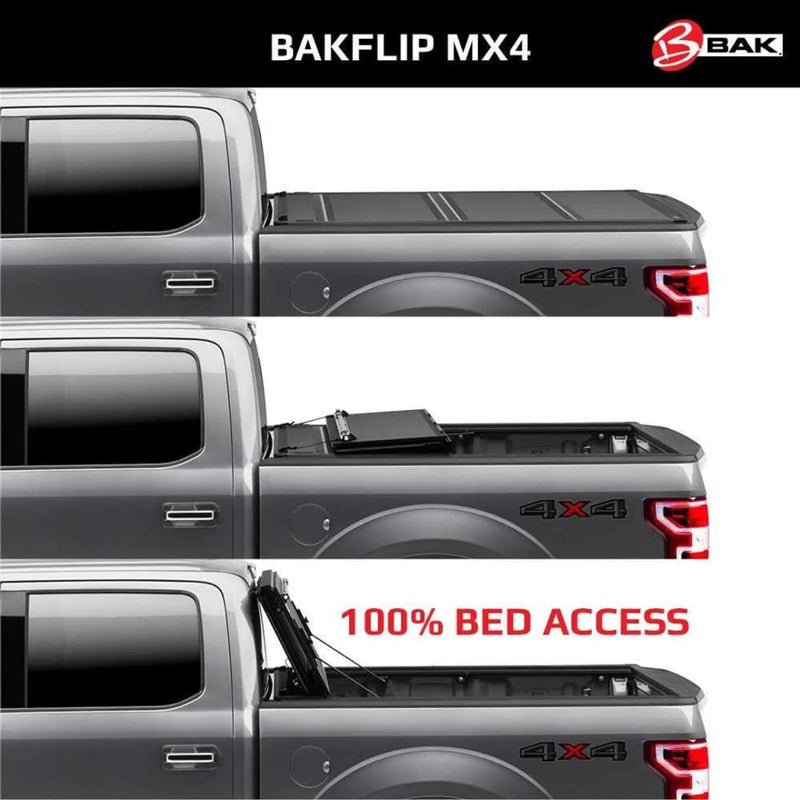 BAK BAKFlip MX4 Hard Folding Tonneau Cover to suit Ford Ranger (Next Gen) | 2023+