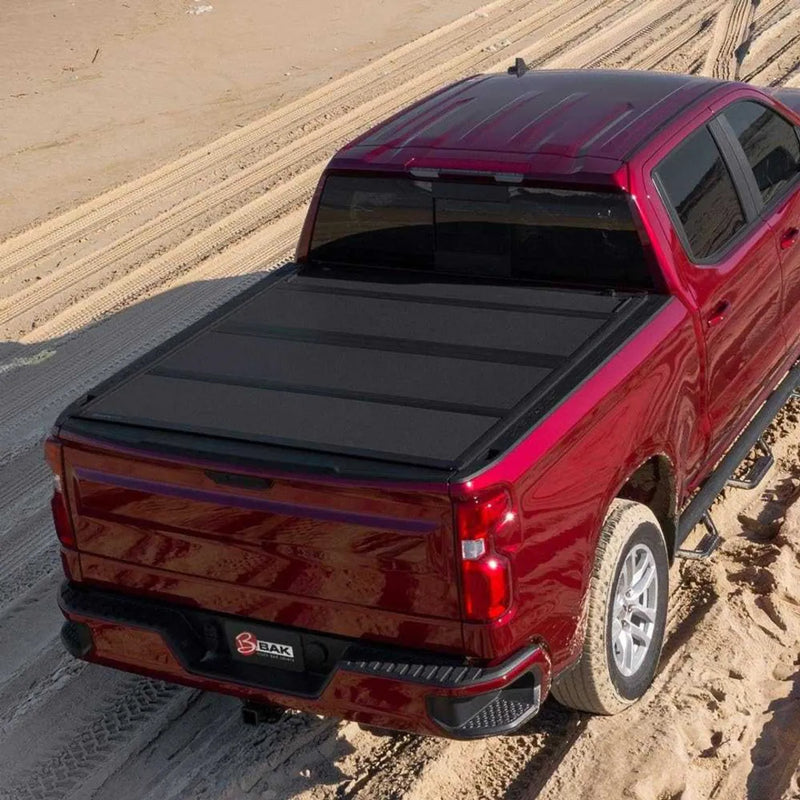 BAK Industries Bakflip MX4 Hard Folding Tonneau Cover for Ford F-150 Super Crew (5’5)