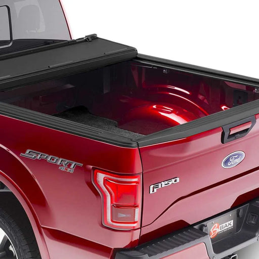 BAK Industries Bakflip MX4 Hard Folding Tonneau Cover for Ford F-150 Super Crew (5’5)