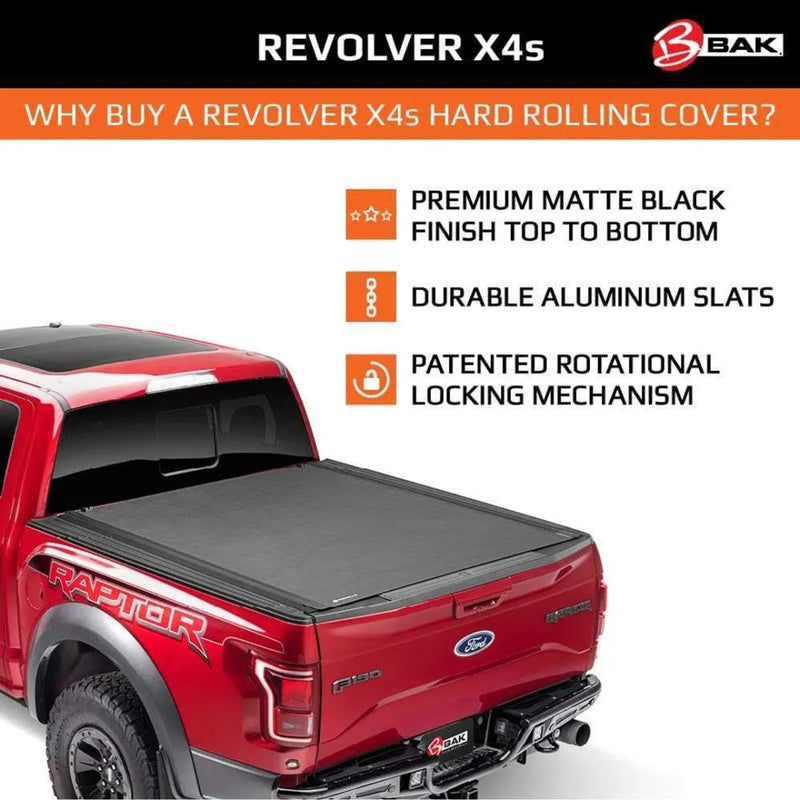 BAK Revolver X4S Hard Rolling Tonneau Cover to suit RAM Vehicles