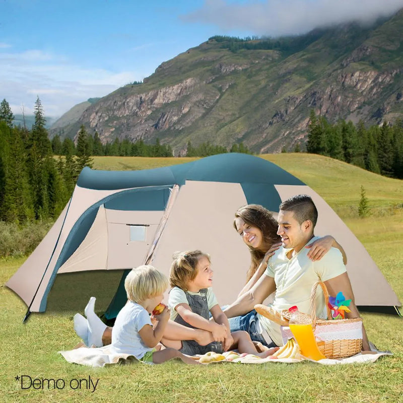 Bestway 5 Person Pavillo Dome Camping Tent | Green & Cream White - Tent