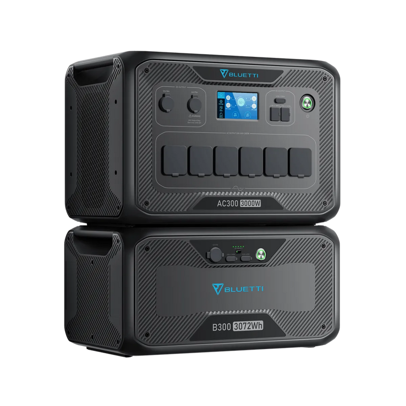Bluetti AC300 Inverter Module Generator and B300 Expansion Battery Bundle - Power Stations