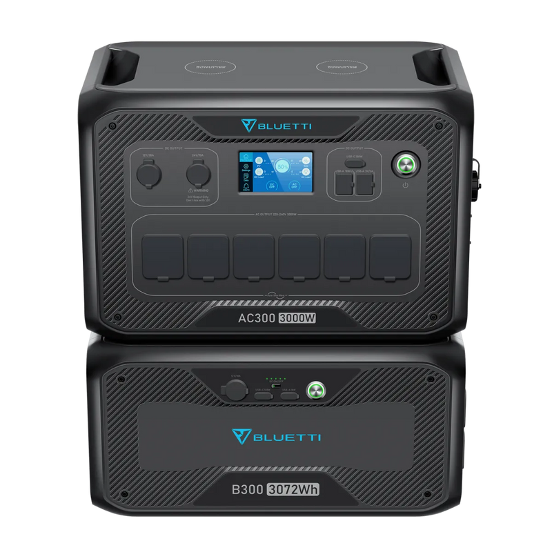 Bluetti AC300 Inverter Module Generator and B300 Expansion Battery Bundle - Power Stations