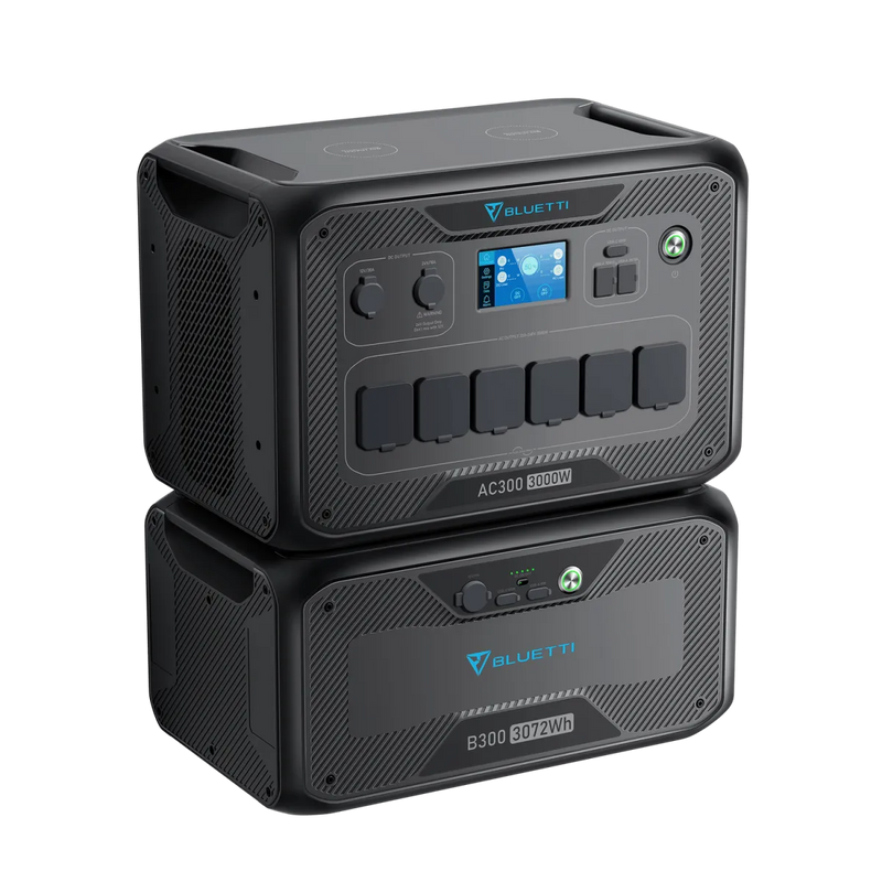 Bluetti AC300 Inverter Module Generator and B300 Expansion Battery Bundle - Power Stations