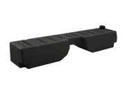 Black plastic step platform with textured surface for Boab 40L footwell water tank