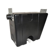 Black plastic tray water tank with mounting brackets and spigot for Boab 40L vehicle use
