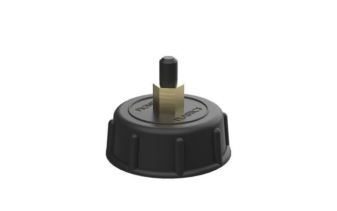 Plastic bottle cap with central valve for Boab 50L Tapered Water Tank and Hose Kit