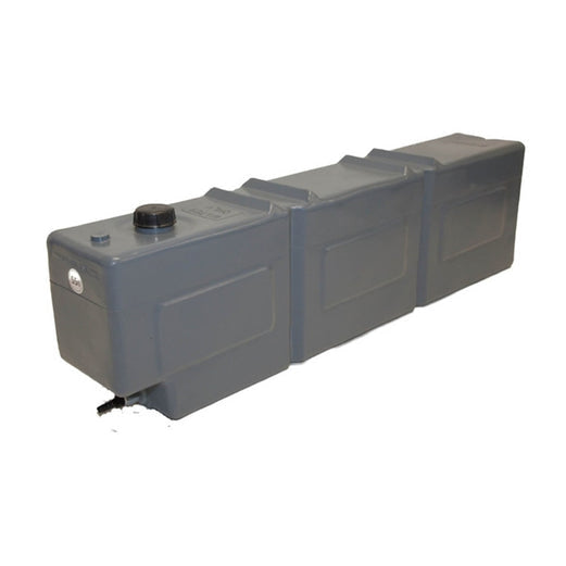 Gray rectangular 55L water tank with cap and spout in Boab 55L Water Tank bundle