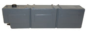 Gray rectangular plastic water tank with compartments from Boab 55L Water Tank Bundle