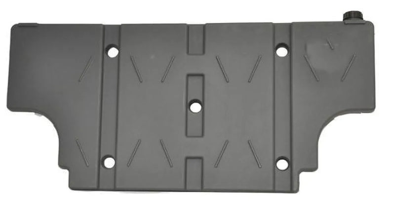 Gray metal plate with holes and embossed patterns for Boab Poly Vertical Mount Water Tank