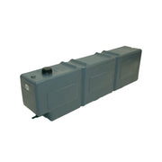 Gray poly water tank with ridged sections and cap for Ute Mount 55 Litre Water Tank