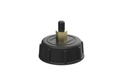 Plastic bottle cap with venting nozzle for breather screw cap to suit poly water tanks