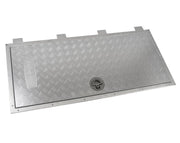 Bomar Aluminium Tread Plate Access Hatch with J-Hinges | 1235x590mm - Deck Hatches