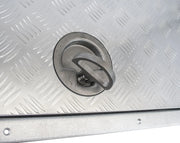 Bomar Aluminium Tread Plate Access Hatch with J-Hinges | 1235x590mm - Deck Hatches