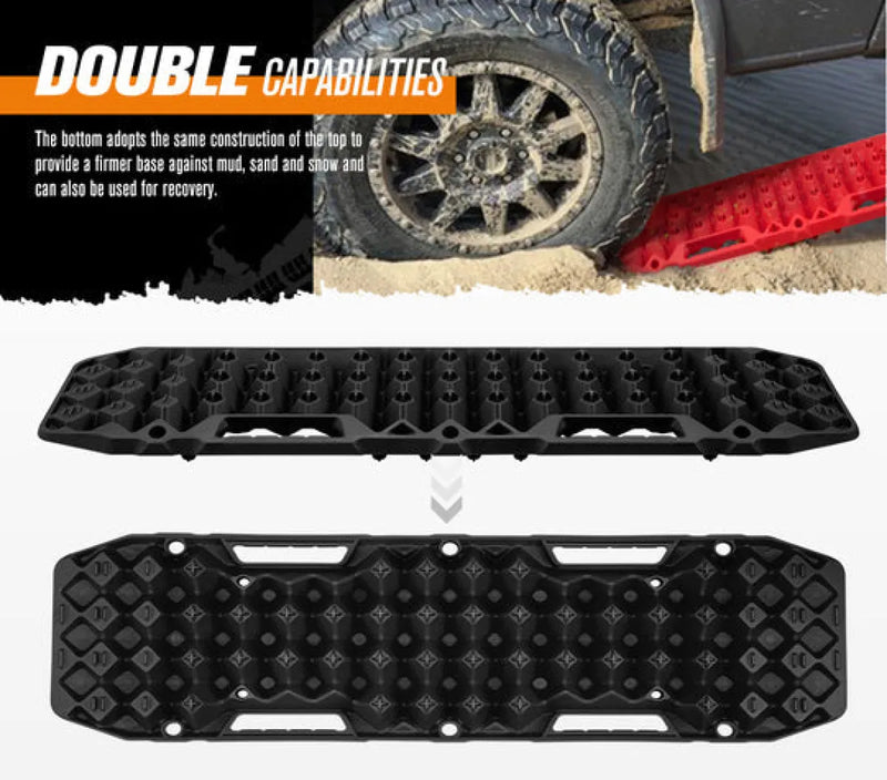 Bunker Indust recovery boards with textured surfaces and hollow designs for off-road recovery