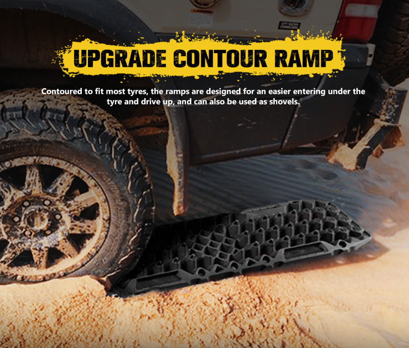 Bunker Indust Recovery Tracks Farm Jack Base 10T Board Sand Mud Snow OffRoad 4WD Black - detail 5