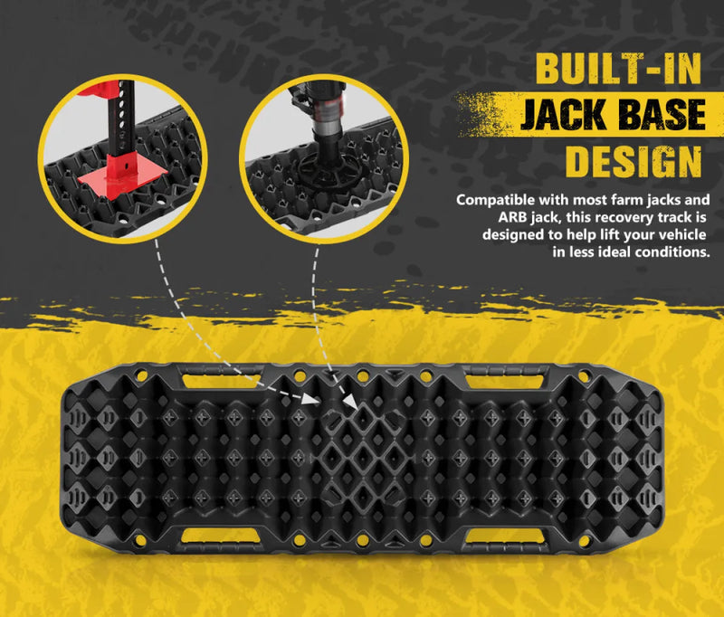 Bunker Indust Recovery Tracks Farm Jack Base 10T Board Sand Mud Snow OffRoad 4WD Black - detail 3