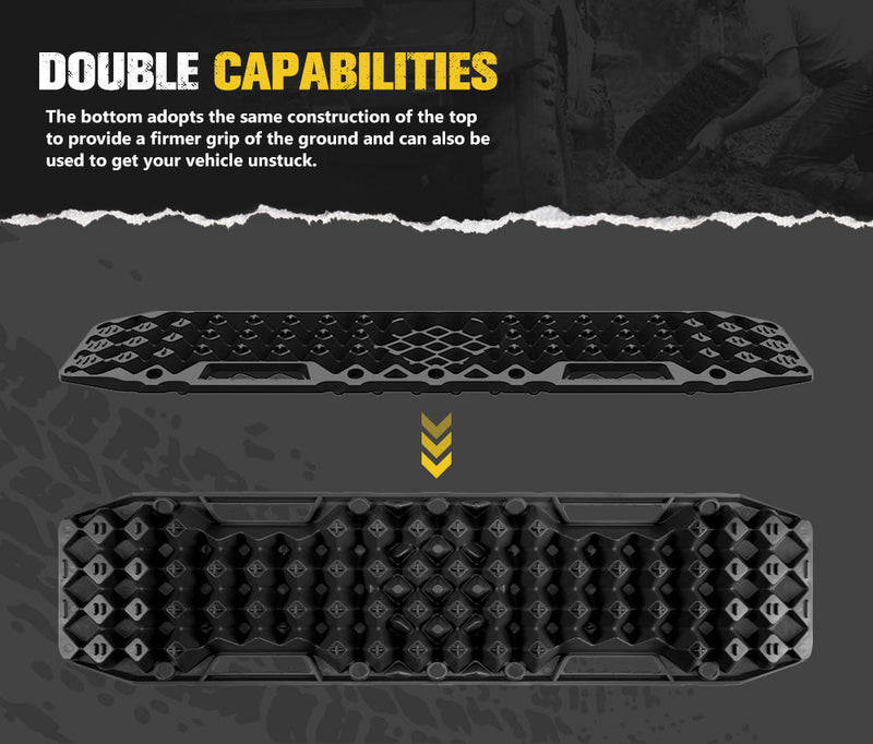 Bunker Indust Recovery Tracks Farm Jack Base 10T Board Sand Mud Snow OffRoad 4WD Black - detail 8