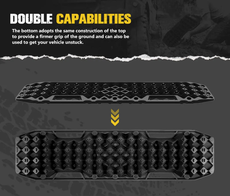 Bunker Indust Recovery Tracks Farm Jack Base 10T Board Sand Mud Snow OffRoad 4WD Black - detail 8