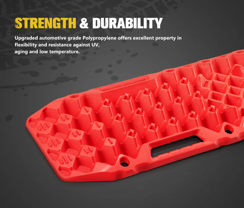 Bunker Indust Recovery Tracks Farm Jack Base 10T Board Sand Mud Snow OffRoad 4WD Red - detail 2
