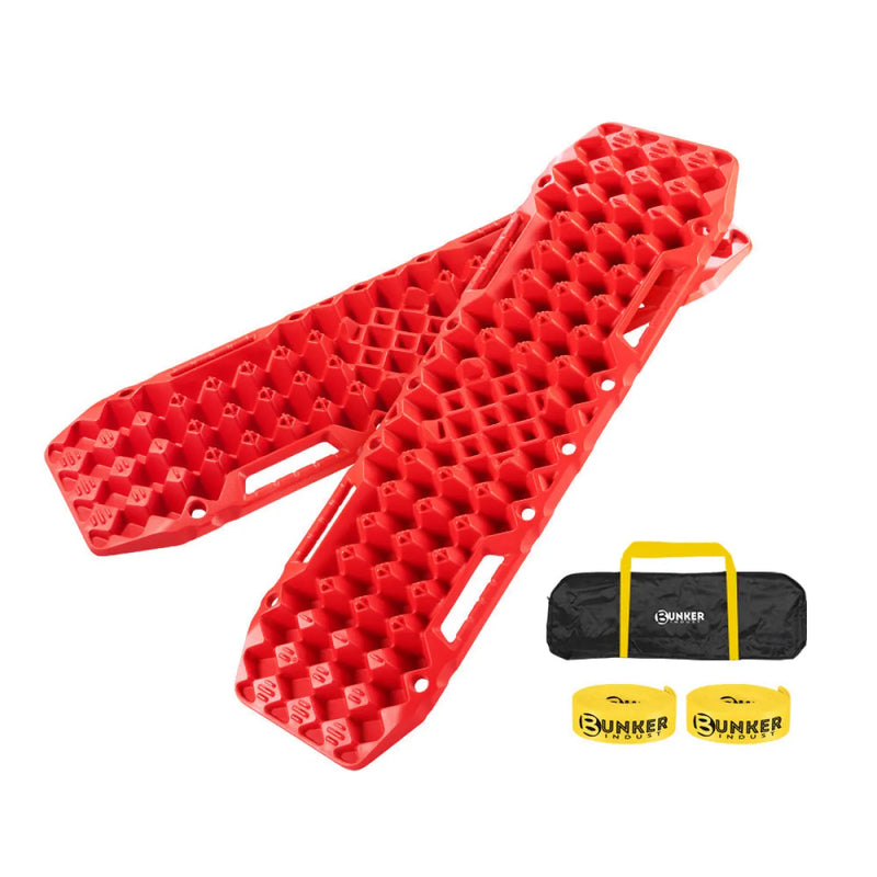 Bunker Indust Recovery Tracks Farm Jack Base 10T Board Sand Mud Snow OffRoad 4WD Red - main