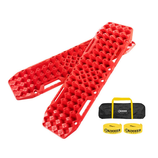 Bunker Indust Recovery Tracks Farm Jack Base 10T Board Sand Mud Snow OffRoad 4WD Red - main