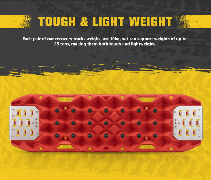 Bunker Indust 25T Recovery Tracks With Steel Traction Plate