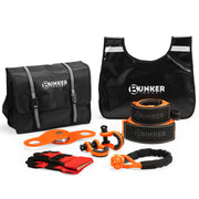 Bunker Indust 4WD Recovery Kit with soft shackle and essential tools for off-road recovery
